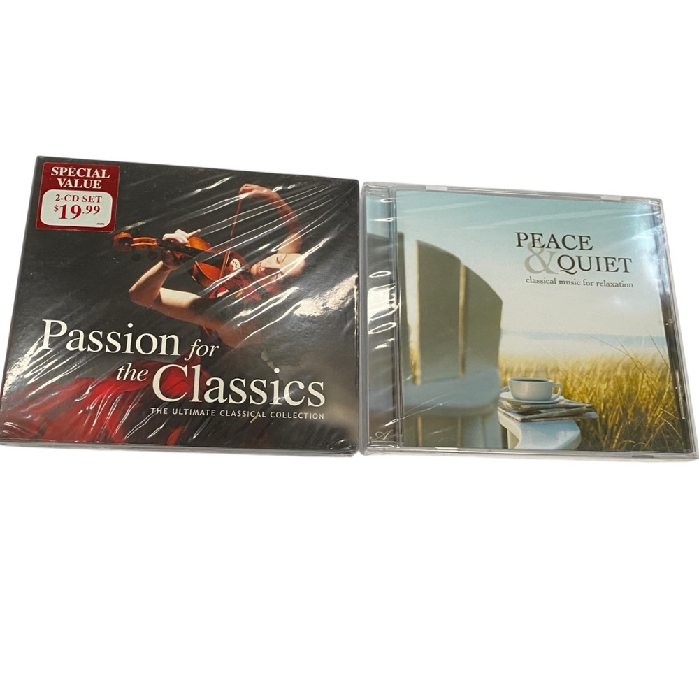 Passion for the Classics and Peace & Quiet, Lot of 2 Music CD Classical and
